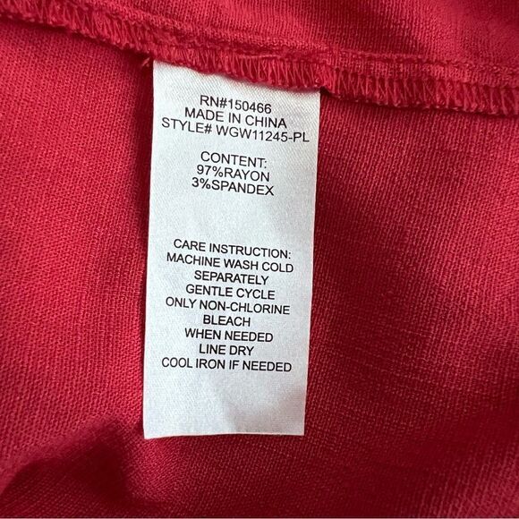 Market & Spruce Button Front Red Tank Top Size 2X  NWT! - Picture 5 of 6